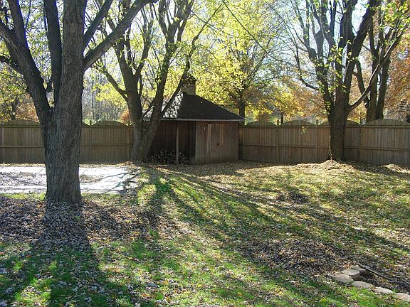 View of storage shed