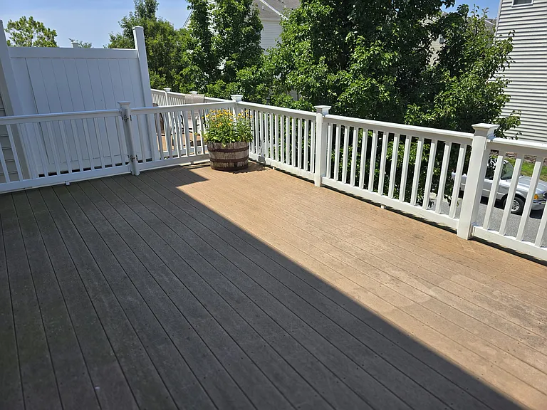 Another angle of second floor spacous deck.
