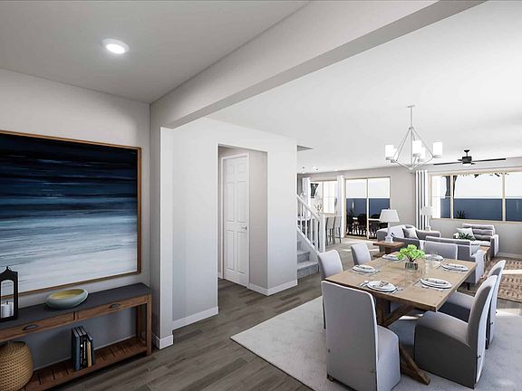 Foyer and Dining Rendering