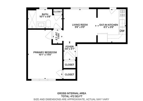 Floor plan One Bedroom