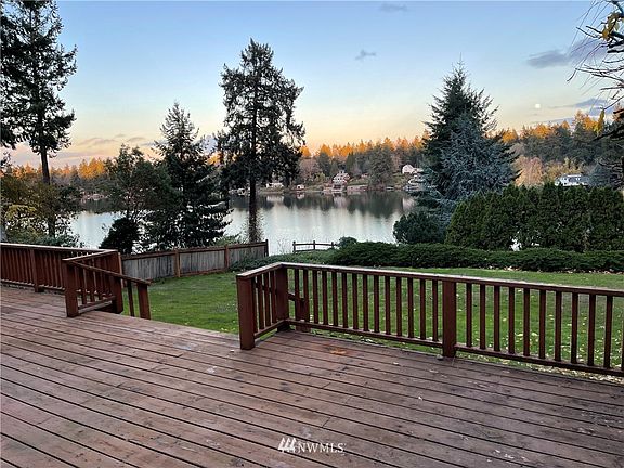 Enjoy this view of the lake from the back deck.