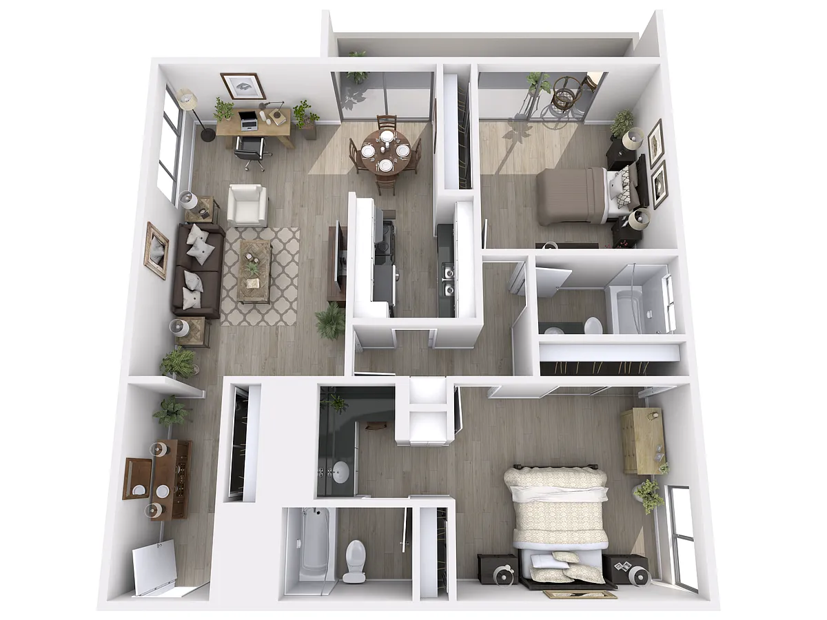 Floor plan 2X2