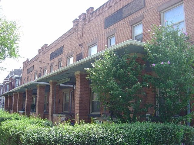 Front of townhomes