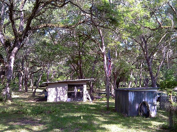 Side view of 2 sheds