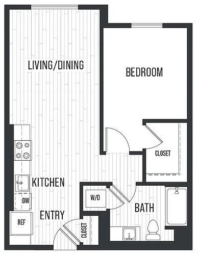 Floor plan Plan 1B