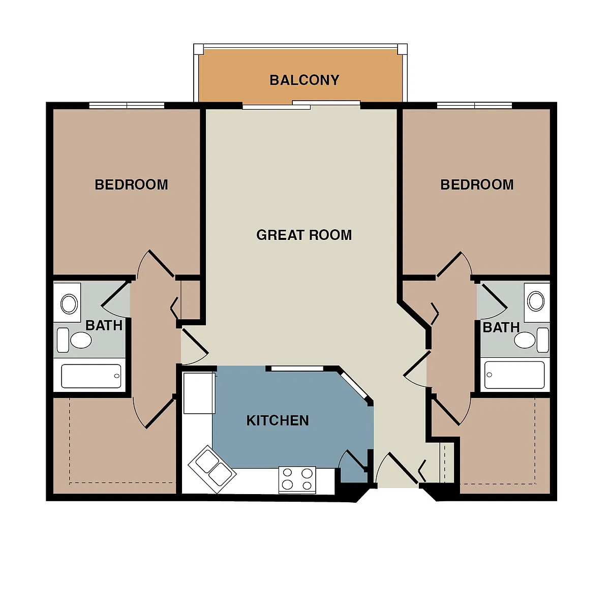 Floor plan 2/2 A