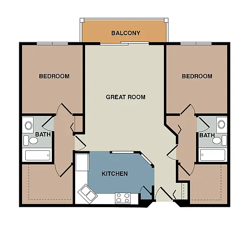 Floor plan 2/2 A
