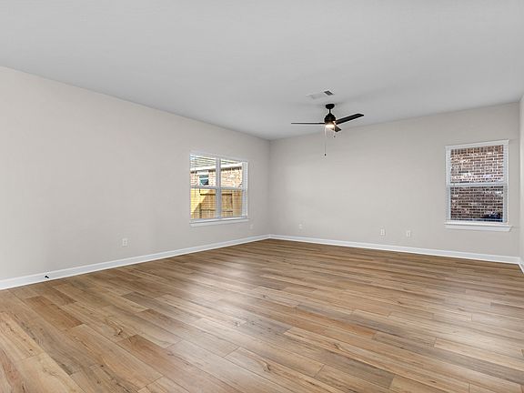 This family room opens to backyard patio.