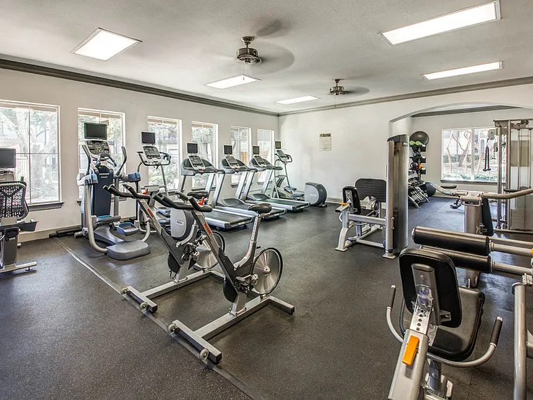 Apartments in Austin TX - State-of-the-art Fitness Center Featuring Various Cardio and Weight Equipment