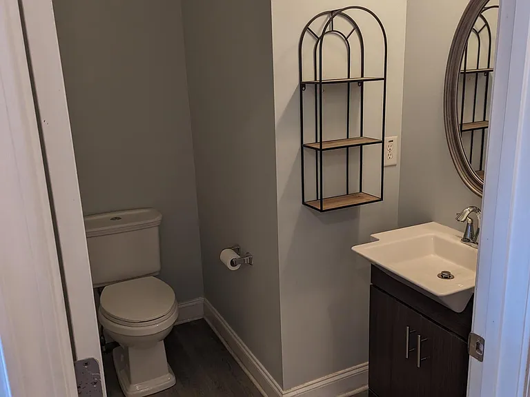First floor half bathroom