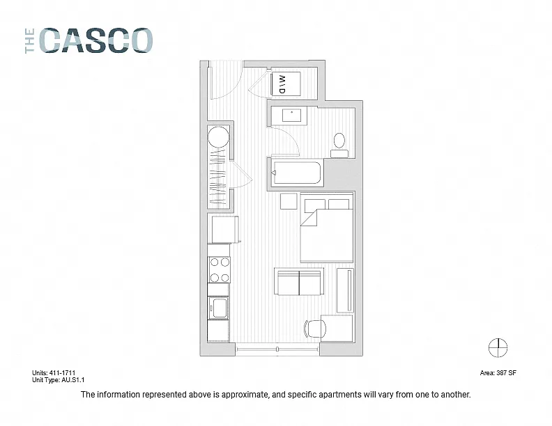 Floor plan The Casco - Little Diamond Island