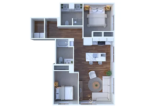 Floor plan 2BR - 2BTH