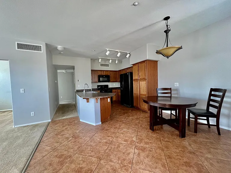 open style living room, dining room and kitchen