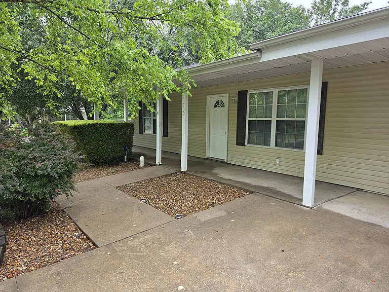 Exterior front porch