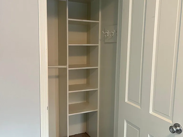 upstairs bedroom closet