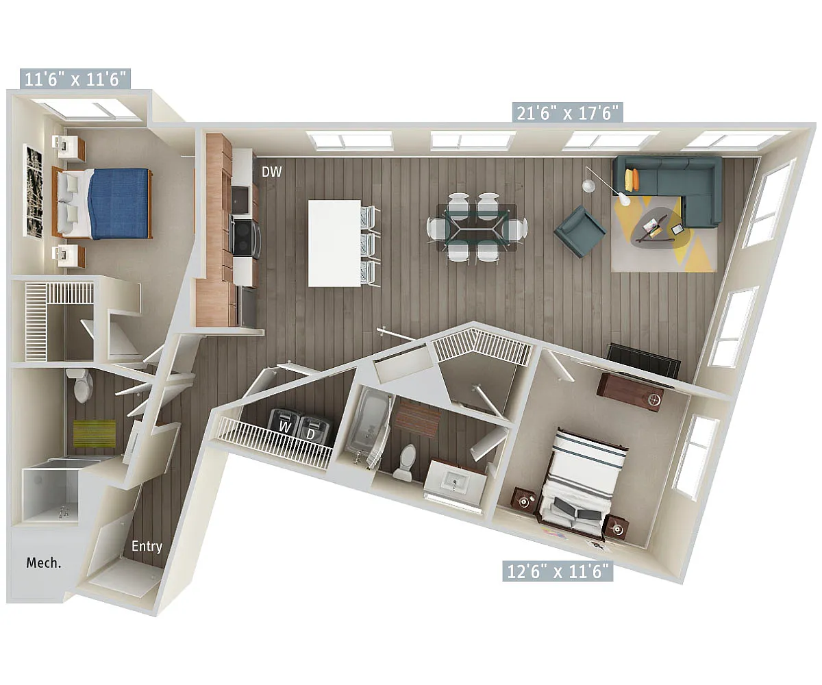 Floor plan B13-1218