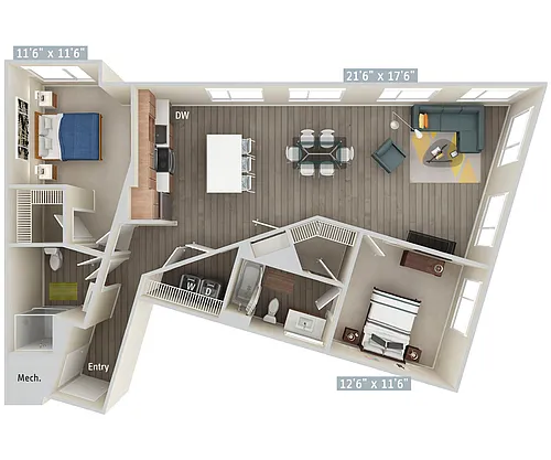 Floor plan B13-1218
