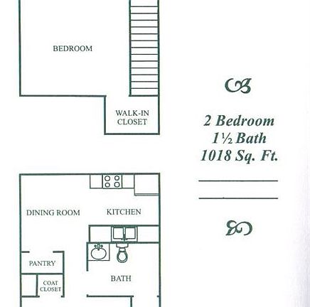2 Bedroom Floorplan