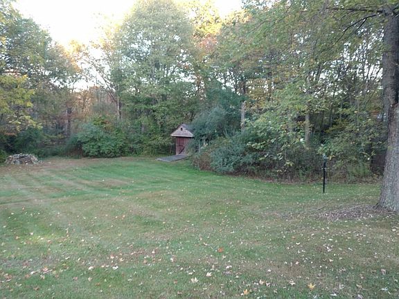 back yard with fire pit
