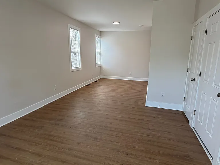 living/dining room view from front of apartment