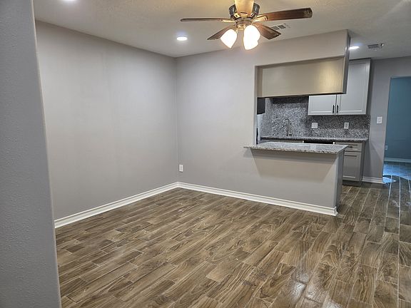 First living/dining area