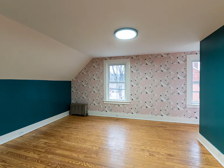 Master bedroom has wonderful morning light, ample space for a king bed