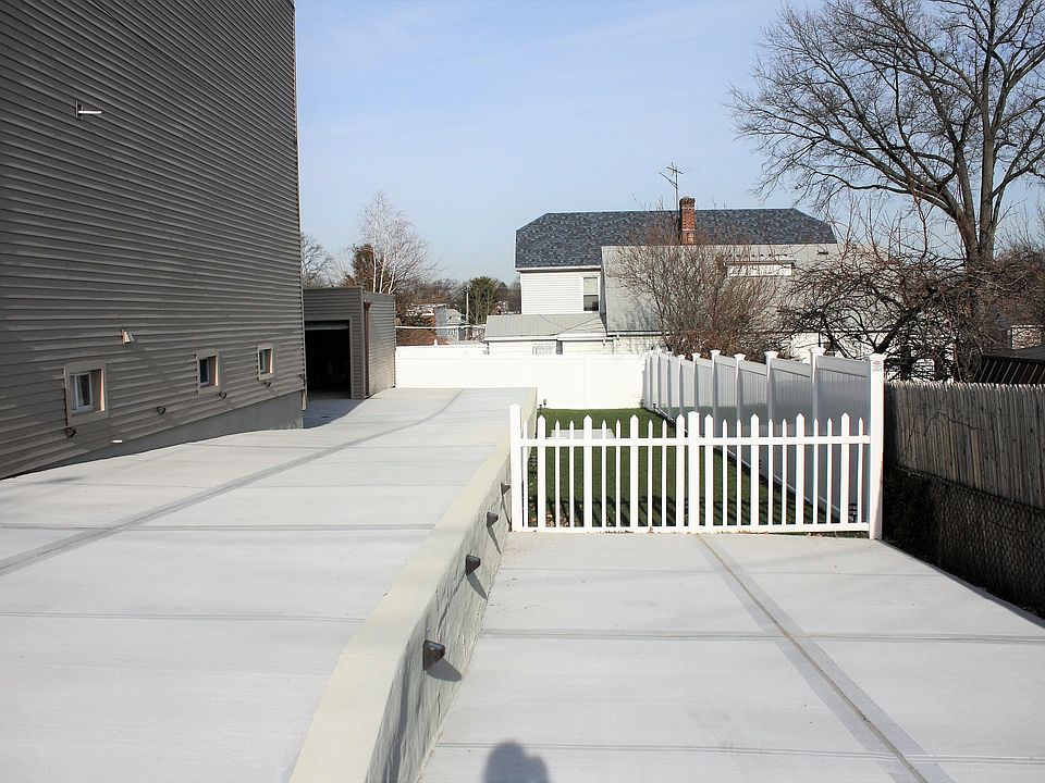 Long wide driveway