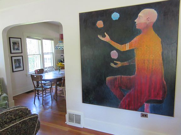 Living area, with my favorite Mel McDuddin painting