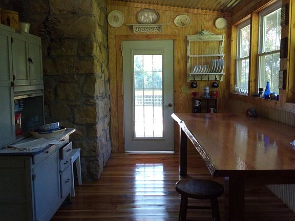 Kitchen and red oak table