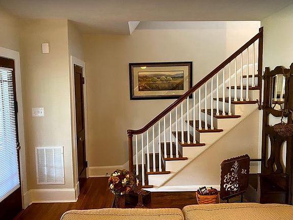 Family room with front door on the left