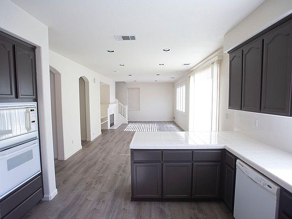 Kitchen and family room