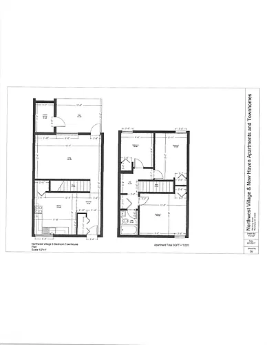 Floor plan 3 Bedroom Horseshoe Townhouse