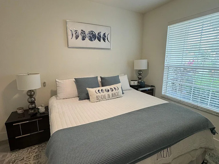 guest bedroom with king bed