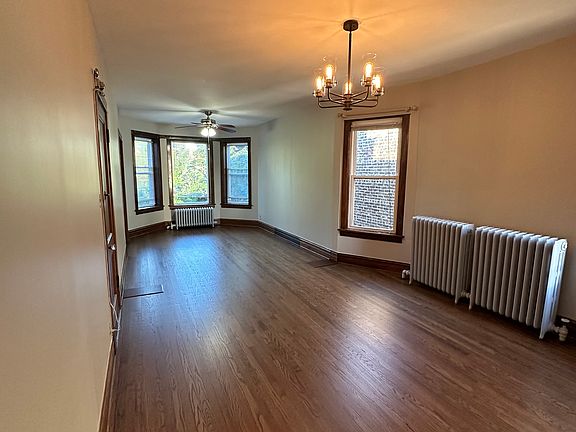 Example photo from second floor of finished flooring