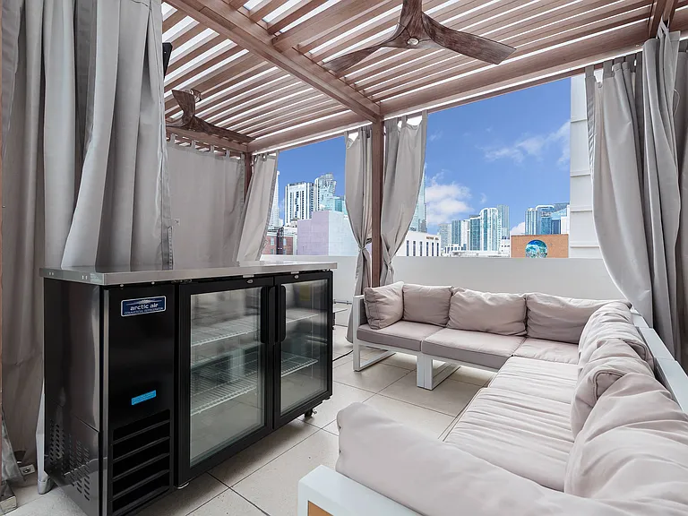 Grand Station | Miami | Pool Cabanas with Flat Screen TVs & Refrigerator