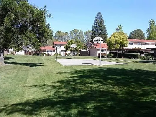 BIG GRASSY Green Park in Complex with Basketball Court, Trails