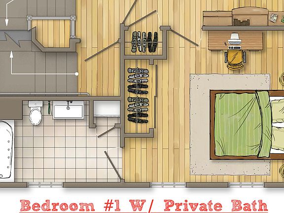 Plan of Bedroom #1