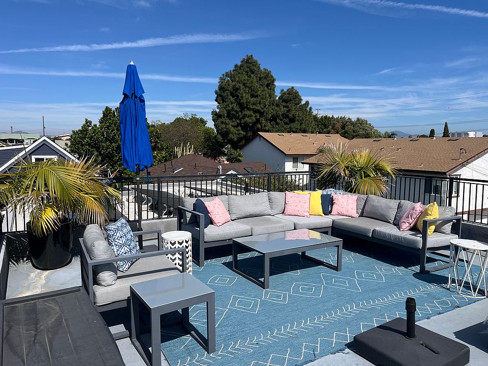 Furnished Roof Deck with Ocean Views and City Views.