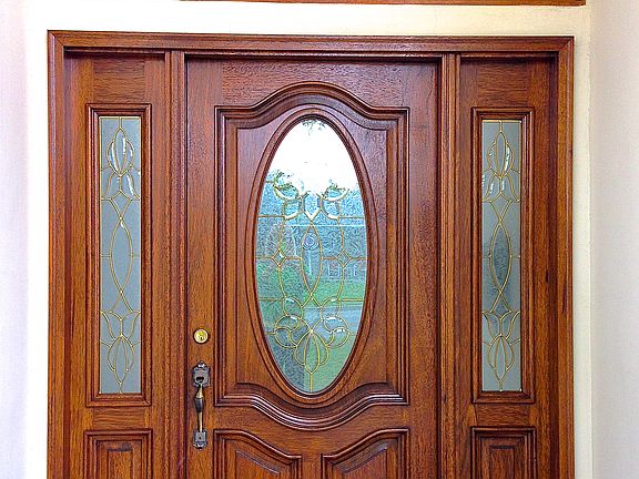 Custom wood/glass door