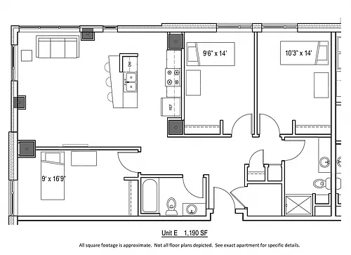 Floor plan Style E