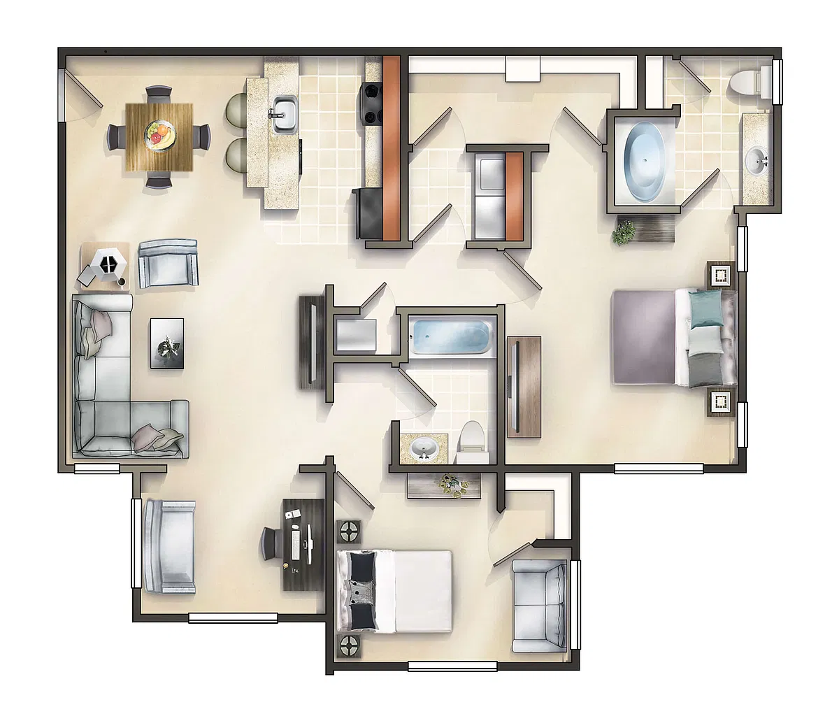 Floor plan The Franklin with Sunroom