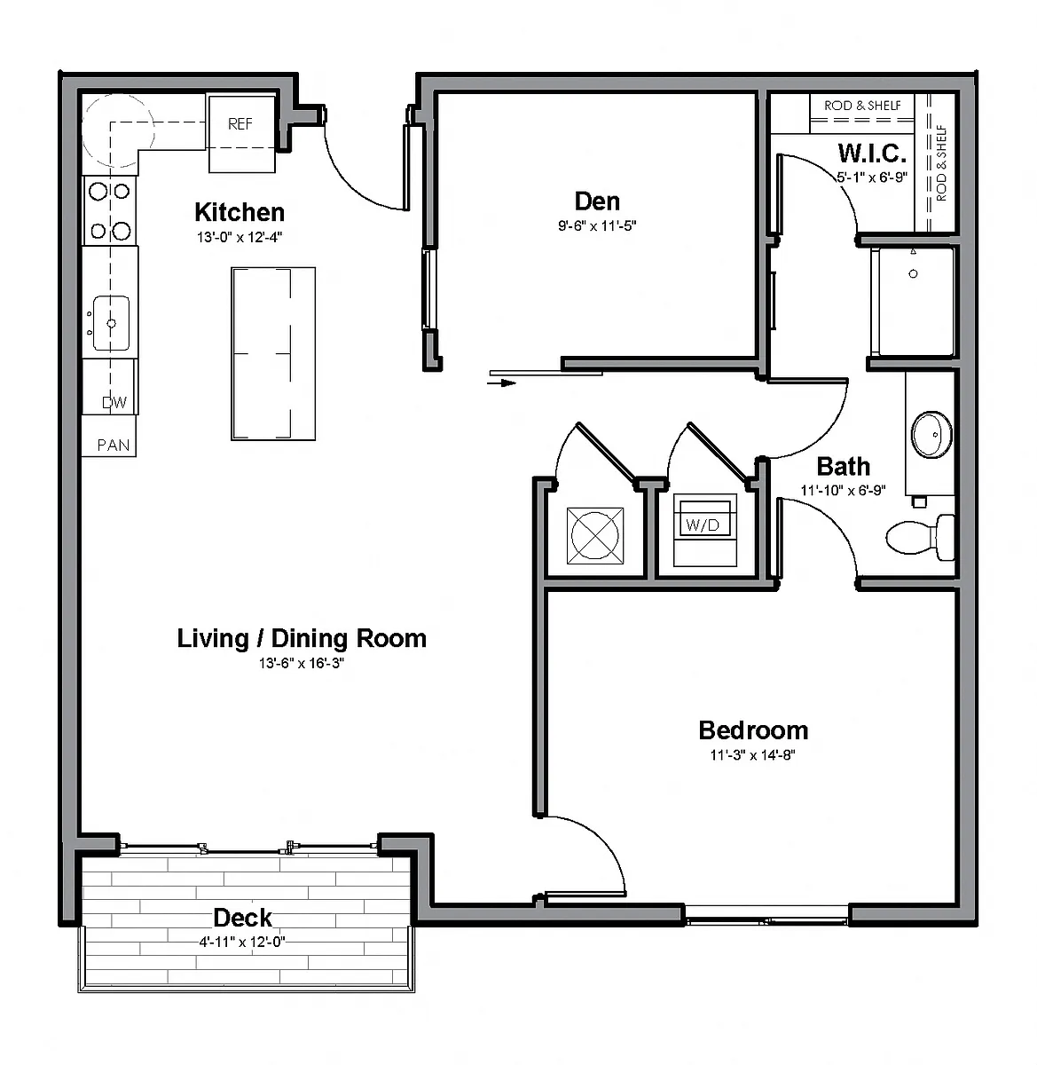 Floor plan Sandstone with Den