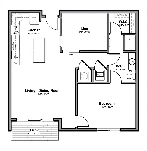 Floor plan Sandstone with Den