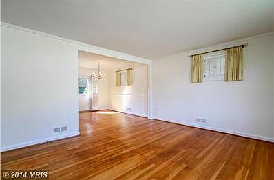 Living Room has gorgeous wood floors