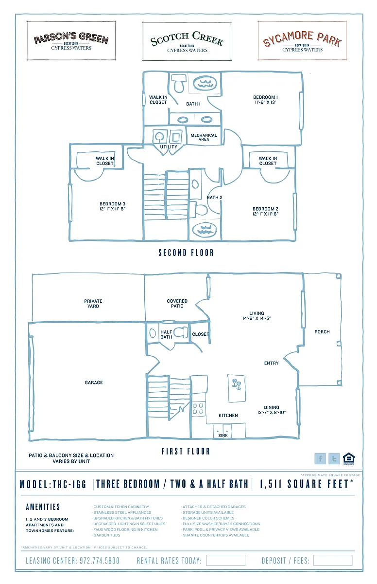 Floor plan THC-1GB