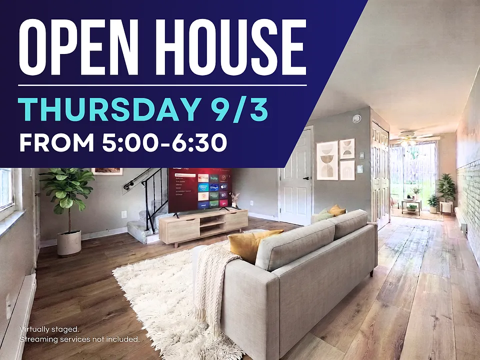 2 BD / 1.5 BA Townhome - Open house 9/3 5:00-6:30