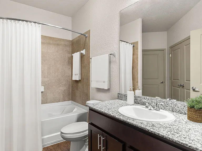 Refresh and recharge in a spa-inspired bathroom.