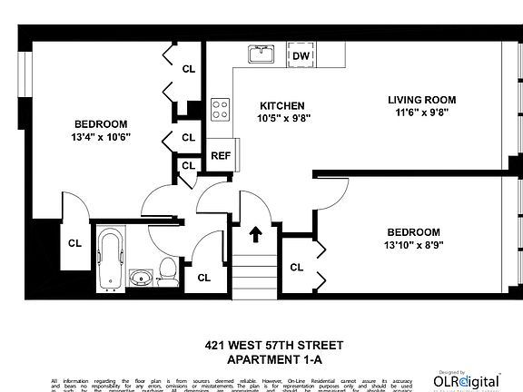 2nd image of 421 W 57th St Front 1-A
