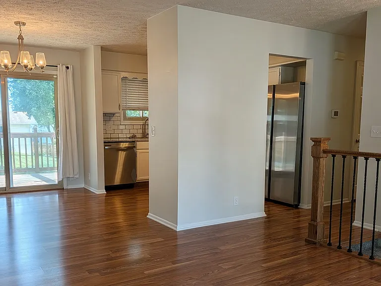 Dining room and kitchen