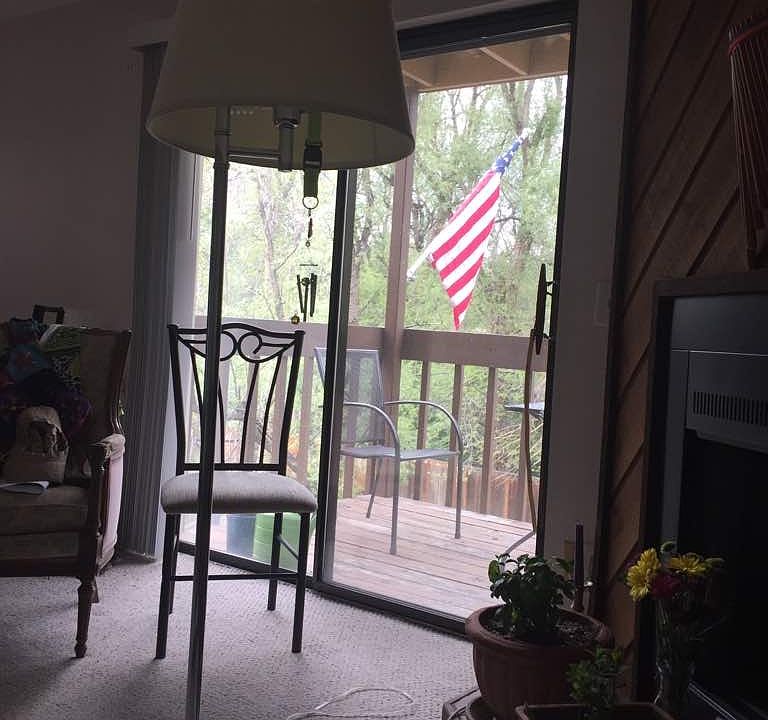 Small balcony overlooking Boulder Creek
